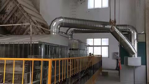 兆星環保濾筒除塵器管道